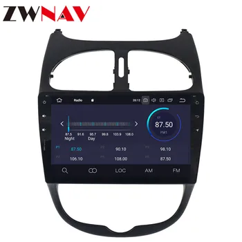 2 din 2000 -2010 2011 2012 2013 2016 do Peugeot 206 Android player Auto video audio Radio GPS head unit auto stereo