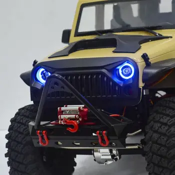 Angel Eye LED Lights reflektor do 1/10 RC Rock Crawler Axial SCX10 D90 Jeep Wrangler Body Shell,niebieskie światło