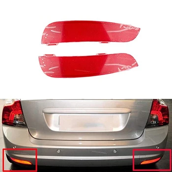 2szt samochód czerwony zderzak tylny lewy prawy reflektor światło lampy obiektyw do Volvo S40 V50 2008-30763345 30763346