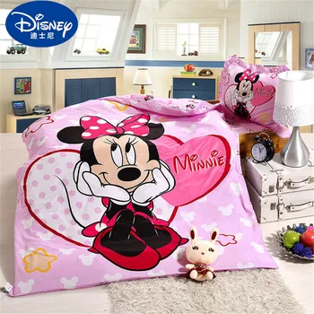 Disney kreskówki Mcqueen samochód Sofia Mickey Minnie pościel zestaw łóżeczko dziecięce 3 szt. przykryty prześcieradłem poszewka łóżeczko dziecięce chłopiec dziewczynka 0.6 łóżko