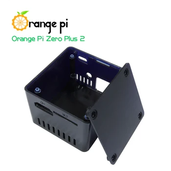 Pomarańczowy Pi Zero Plus2 czarny futerał ochronny, obudowa ABS, nadaje się tylko do Zero Plus 2 zero kartą rozszerzeń, nie nadaje się do zera