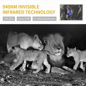 12MP 1080P Trail Hunting Camera Wildcamera Wild Surveillance PR100 Night Version Wildlife Scouting Camera Photo Traps Track