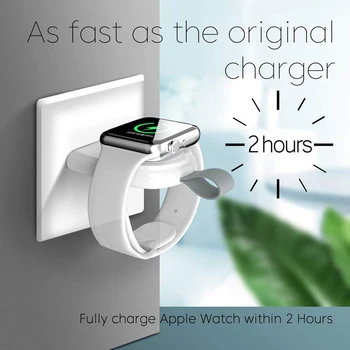 Mini przenośna, bezprzewodowa ładowarka dla Apple iWatch 6 5 4 3 SE Dock Adapter Fast Charging Charger Smart Watch Wireless Charging Base