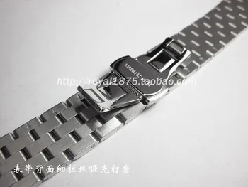 Pięć stałe koraliki paski do zegarków ze stali nierdzewnej srebrny 18 mm 19 mm 20 mm 21 mm 22 mm 23 mm metalowy pasek do zegarka pasek zegarek na rękę bransoletka