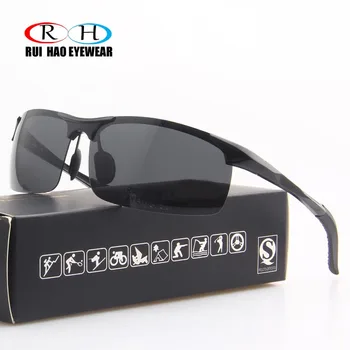Hao Rui Eyewear Driving okulary mężczyźni okulary polaryzacyjne Gogle polaryzacyjne okulary przeciwsłoneczne UV Pilot Okulary Design Eyeglasses