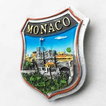 Europejski Monako Starożytny Zamek, Pałac Atrakcje Architektoniczne Turystyka Pamiątki Monte Karyo Żywicy Ozdobne Magnesy Pomysły Na Prezenty
