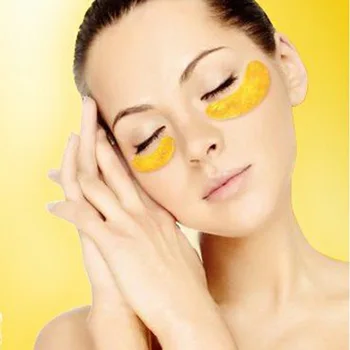 200pcs=100packs Crystal Collagen Gold Powder Eye Mask Sleeping Mask Women Girls Eye Patches Eyes Care nawilżający do pielęgnacji skóry