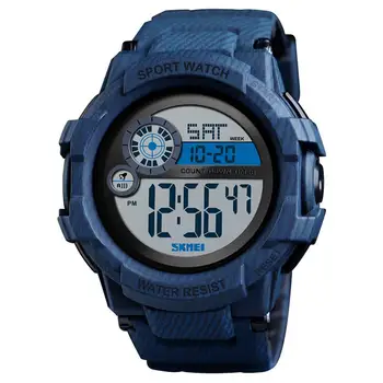 SKMEI 1387 osób osobowość zegarek Sport na świeżym powietrzu zegarek cyfrowy wyświetlacz noc świetlny prezent