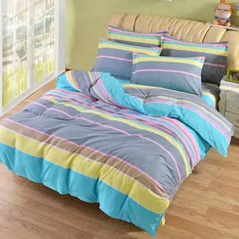 50 bawełna poszwa kolorowe paski basenowe dla dzieci i dorosłych łóżko podwójne Sypialnia użyć XF650-33 Nie ma poszewki