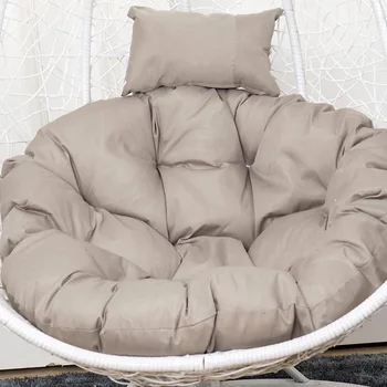 Nakręcony hamak krzesło oscylujący ogród otwarty jest miękka poduszka siedziska do sypialni schroniska wiszące krzesło, poduszka cojines