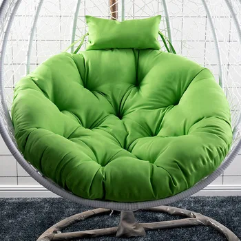 Nakręcony hamak krzesło oscylujący ogród otwarty jest miękka poduszka siedziska do sypialni schroniska wiszące krzesło, poduszka cojines