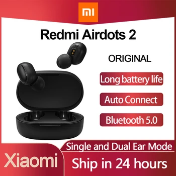 Nowy oryginalny Xiaomi Redmi Airdots 2 słuchawki Bluetooth redukcja szumów DSP TWS Wireless Auriculares Bluetooth 5.0