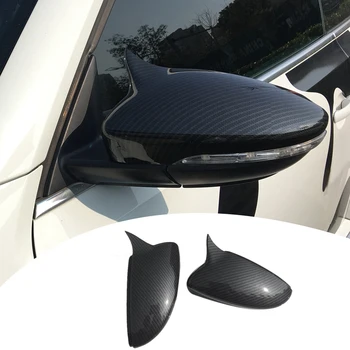 Dla Scirocco PASSAT Beetle 2009-2018 Carbon Fiber Door Side Wing lusterko wsteczne Ox Cap Horn akcesoria samochodowe
