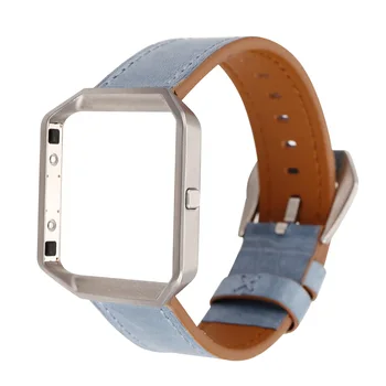 Skóra naturalna watchband dla Fitbit Blaze Mężczyźni Kobiety wymiana paska bransoleta pasek na inteligentny zegarek świeży styl zegarek bransoletka