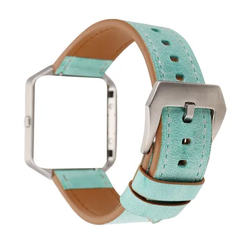 Skóra naturalna watchband dla Fitbit Blaze Mężczyźni Kobiety wymiana paska bransoleta pasek na inteligentny zegarek świeży styl zegarek bransoletka