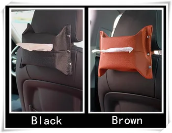 Stylizacja samochodu wysokiej jakości skórzana samochodowa skrzynia tkaniny torby do przechowywania SEAT LOEN bmw e46 audi a3 a4 nissan qashqai mini cooper hyundai