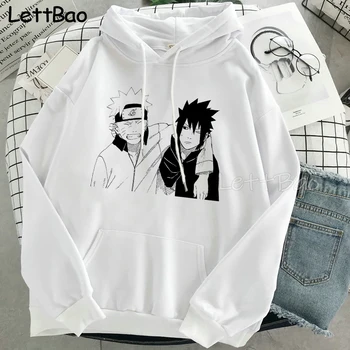 Naruto Harajuku Klanu Sasuke Sweter Przewymiarowane Osób Anime Bluza Odzież Hip-Hop, Bluzy Męskie, Odzież Uliczna, Odzież