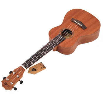 Sapele Concert Ukulele Kits 23 Inch 4 Strings Hawajska mini gitara z torbą tuner Capo pasek żądła kilofy instrument muzyczny