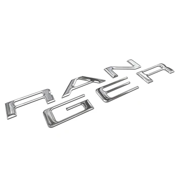 Litery wkładki tylnej klapy do Ford Ranger 2019 2020, 3D Raised & Decals Letters, emblemat tylnej klapy