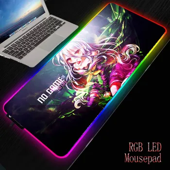 MRG RGB Mousepad duży komputer nie ma gry, nie ma życia podkładka pod mysz ogromny LED RGB standardowa podkładka pod mysz komputer dropshipping