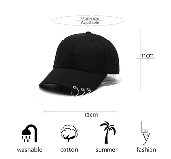 2019 lato Nowy snapback mężczyźni kobiety moda oddychająca jednolity kolor prostota kapelusz chłopcy pierścień regulowana czapka z daszkiem Garros kapelusz