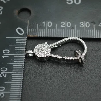 Urządzony w luksusowym mikro utorować AAA cyrkonia CZ ogromny Omar uderza do produkcji biżuterii obręcze DIY naszyjnik akcesoria