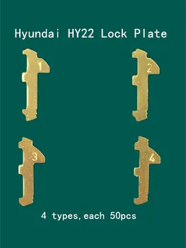 RIOOAK 200 szt./lot HY22 Car Lock Reed Plate dla HYUNDAI/IX30/35/S8/K5/Verna/New Sportage mosiądz materiał zestawy naprawcze 10 szt.+ sprężyna