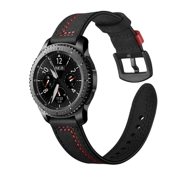 Pasek z naturalnej skóry Do Samsung Galaxy Watch 46 mm/Gear S3 frontier/klasyczny bransoletka huawei watch GT 2 46 mm band 22mm watchband