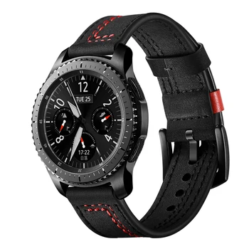 Pasek z naturalnej skóry Do Samsung Galaxy Watch 46 mm/Gear S3 frontier/klasyczny bransoletka huawei watch GT 2 46 mm band 22mm watchband