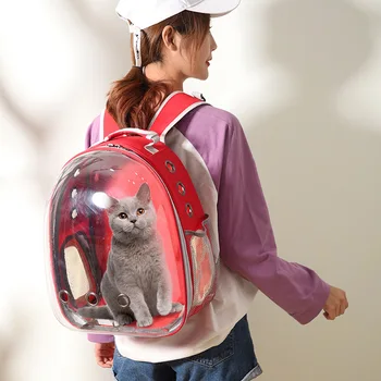 Odkryty podróżne torby dla zwierząt domowych koty i psy wychodzą wygodny plecak przezroczysta kosmiczna kapsuła super oddychająca plecak dla zwierząt domowych