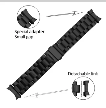 22 mm watchband ze stali nierdzewnej bransoletki zakrzywiony koniec zamiennik dla Seiko SKX007 SKX009 SKX011 DIY wymiana
