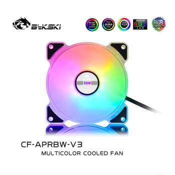 Bykski Water Cooling Cooler Fan for PC Case A-RGB Fan 120mm LED Light Heatsink Cooler Support Adjust Speed PC Cooling SilentFans