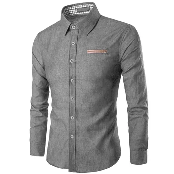 ZOGAA 2019 Hot Brand New męskie Camisa Masculina z długim rękawem koszula męska bawełna biznes Slim Fit koszula meble casual shirt