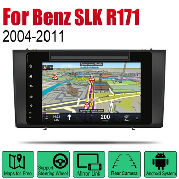 Auto Radio 2 Din Android samochodowy odtwarzacz DVD Mercedes Benz SLK Class R171 2004~2011 NTG nawigacji GPS karta multimedialna system