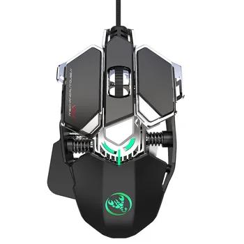 HXROOLRP gaming mouse Wired mouse gamer for overwatch Mechanical 6400DPI ergonomic Mouse pc gamer myszy dla graczy komputerowych