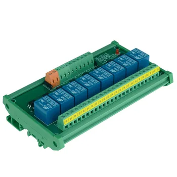 8-kanałowy moduł wyzwalacza napięcia PLC realy module optocoupler relay module montaż na szynie DIN. Moduł sterowania PLC
