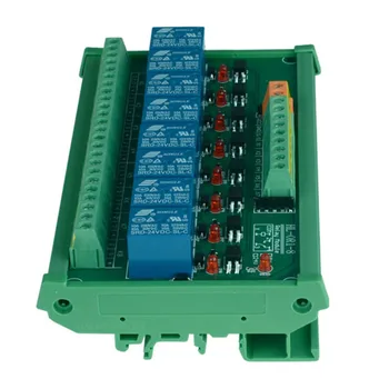 8-kanałowy moduł wyzwalacza napięcia PLC realy module optocoupler relay module montaż na szynie DIN. Moduł sterowania PLC