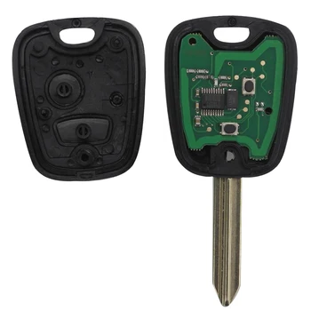 Jingyuqin 2 Button 433MHz ID46 Chip Remote Fob Control Car Key shell dla Citroen Saxo Xsara Picasso Berlingo SX9 Blade