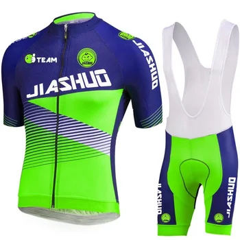 Team green cycling jersey 2016 NEW man Cycling Sets odzież rowerowa MTB / road bike wear gel pad