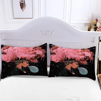 Pocieszyciel Zestawy Pościel King Queen Bed Kołdrę Twin Luxury Pillow Case Kids Full Size Home Textile Sweet Girls Modern Quality