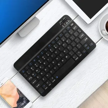 7 8-Calowy Klawiatura Telefon Komórkowy Laptop Dla Ipada, Klawiatura Ultra Mini-Niebieska Klawiatura Bezprzewodowa Do Komputera