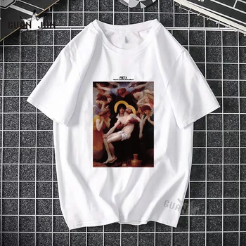 Męska koszulka Vintage Birth of Venus Famous Painting Tshirt Summer Harajuku Unisex Cotton White T Shirt Funny Streetwear Tees