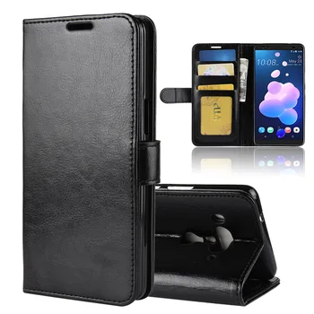 Urządzony w luksusowym stylu retro portfel stoisko klapki skórzane etui dla HTC U12 plus U12Plus pokrowiec Etui do telefonu HTC U12 Life cover case torba shell