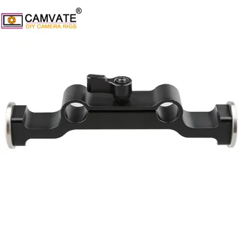 CAMVATE Camera Universal Standard 15mm Dual Rod Clamp With ARRI Rosette M6 Threaded For DSLR Camera Shoulder Rig Support System