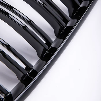 Para przednich nerkowych krat matowy błyszczący czarny do BMW X3 F25 2010-2013 wymiana wyścigowych kratek zderzaka przedniego
