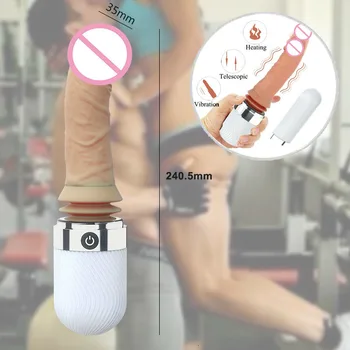 Automatyczne podgrzewanie masturbator seks-automat zabawki elastyczne dildo pchanie wibracje,ogrzewanie (ciepłe uczucia, seks-zabawki dla kobiety