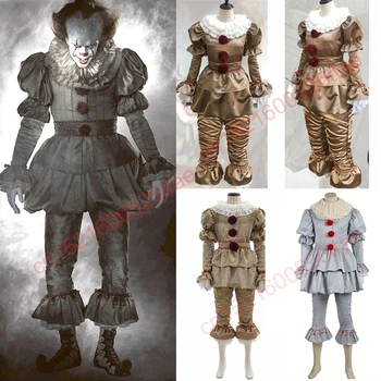 Straszny Joker Pennywise cosplay kostium Stephena Kinga to Rozdział drugi 2 Horror clown maska dla dorosłych, dzieci niezwykłe kostium na Halloween