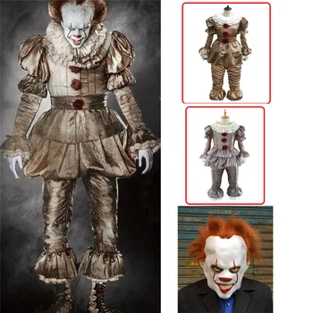 Straszny Joker Pennywise cosplay kostium Stephena Kinga to Rozdział drugi 2 Horror clown maska dla dorosłych, dzieci niezwykłe kostium na Halloween