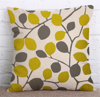 ZXZXOON moda kolor żółty miłość ptak poduszki pokrywa serce wystrój domu pościel bawełna poszewka dekoracyjne rzut poduszki etui