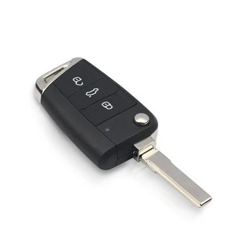 KEYYOU Smart Flip Remote Car Key do VW Skoda MQB VII Golf MK7 2017 Touran Polo Tiguan Half 5G6959752AB 434 Mhz, z układem ID48